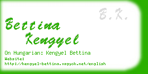 bettina kengyel business card